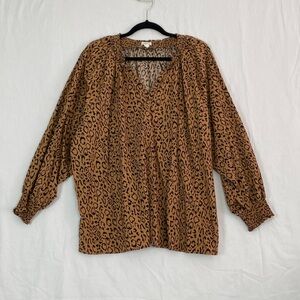 Maurices Leopard Print Women's Top 3X